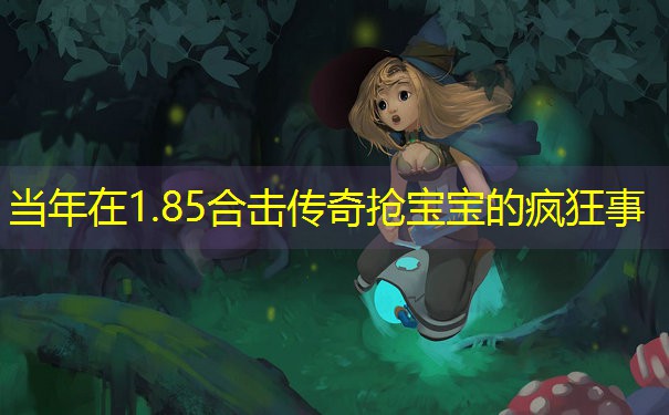 当年在1.85合击传奇抢宝宝的疯狂事 当年在1.85合击传奇抢宝宝的疯狂事
