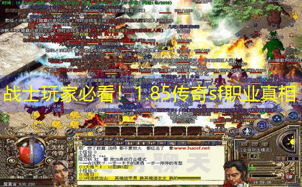 战士玩家必看！1.85传奇sf职业真相