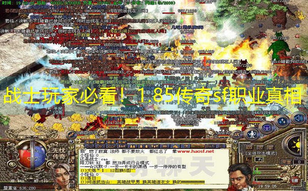 战士玩家必看！1.85传奇sf职业真相