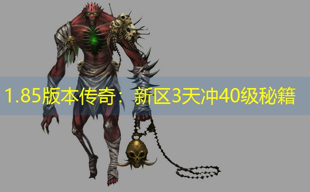 1.85版本传奇：新区3天冲40级秘籍