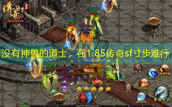 没有神兽的道士，在1.85传奇sf寸步难行